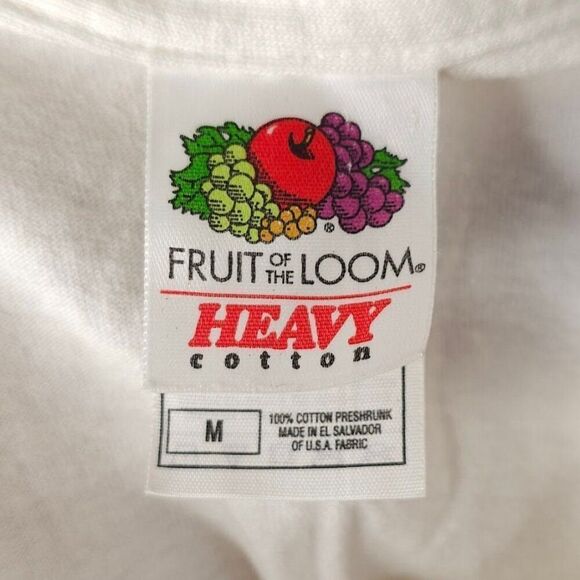 Vintage Christian T Shirt Mens Size Medium White Bible Verse Jesus Tee Running - Picture 7 of 8